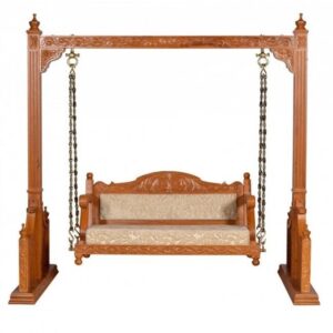 wooden swing, wooden handmade design swing, wooden jhula, wooden handcrafted jhula. Luxury Furniture.