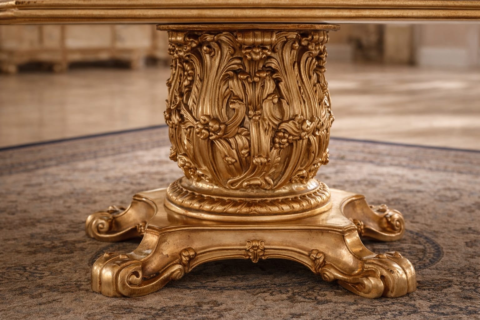 Heavy Carved Antique Dining Set by Shalvika Living