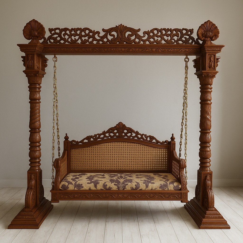 Wooden Jhulla. Luxury Furniture.