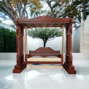 wooden swing, wooden jhula, teak wood swing. Luxury Furniture