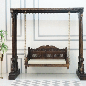 Living Room Wooden Oonjal in Teak Wood