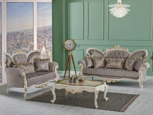 Wooden Designer sofa set. Luxury Furniture.