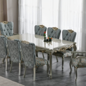 Wooden Designer Dinning table set. Luxury Furniture.