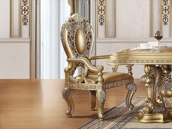 Wooden Royal Designer Dinning table set. Luxury Furniture.