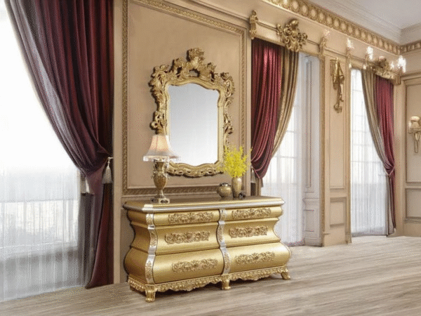 Wooden Royal Designer Dinning table set. Luxury Furniture.