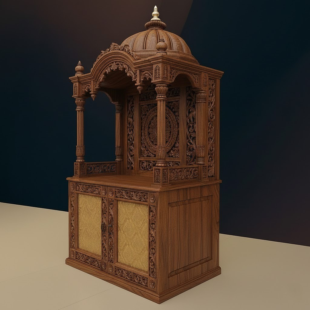 Wooden Temple Design for Home