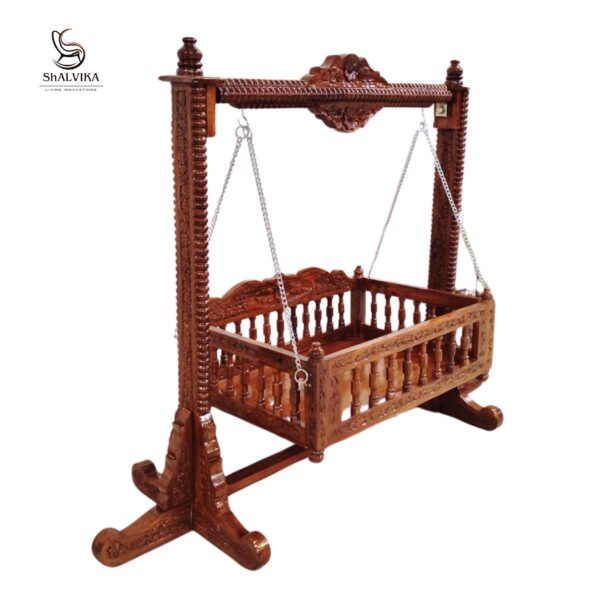 Wooden Cradle for baby. Luxury Furniture.