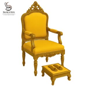 Wooden Handmade Design Guru ji Chair Luxury Furniture