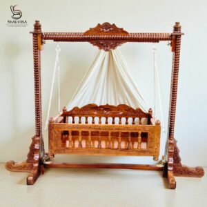 Wooden Cradle for baby. Luxury Furniture.