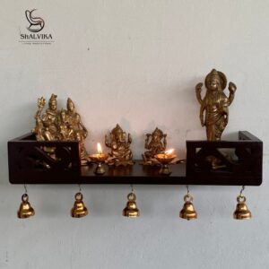 Wooden Wall Shelf Temple For Home