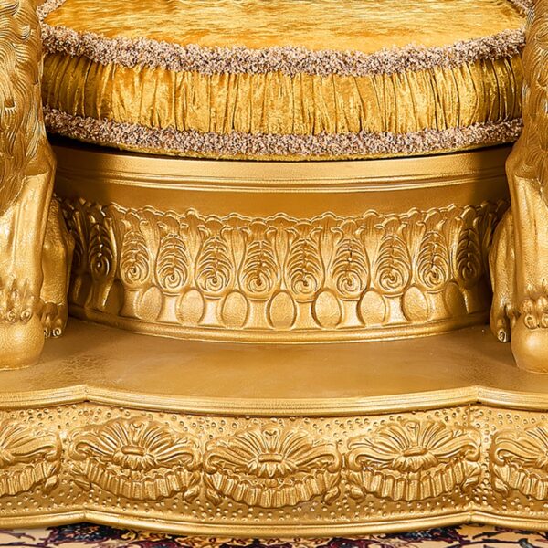 Wooden Crown chair. Luxury Furniture