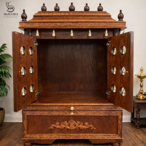 Puja Mandir With Brass Bells Online