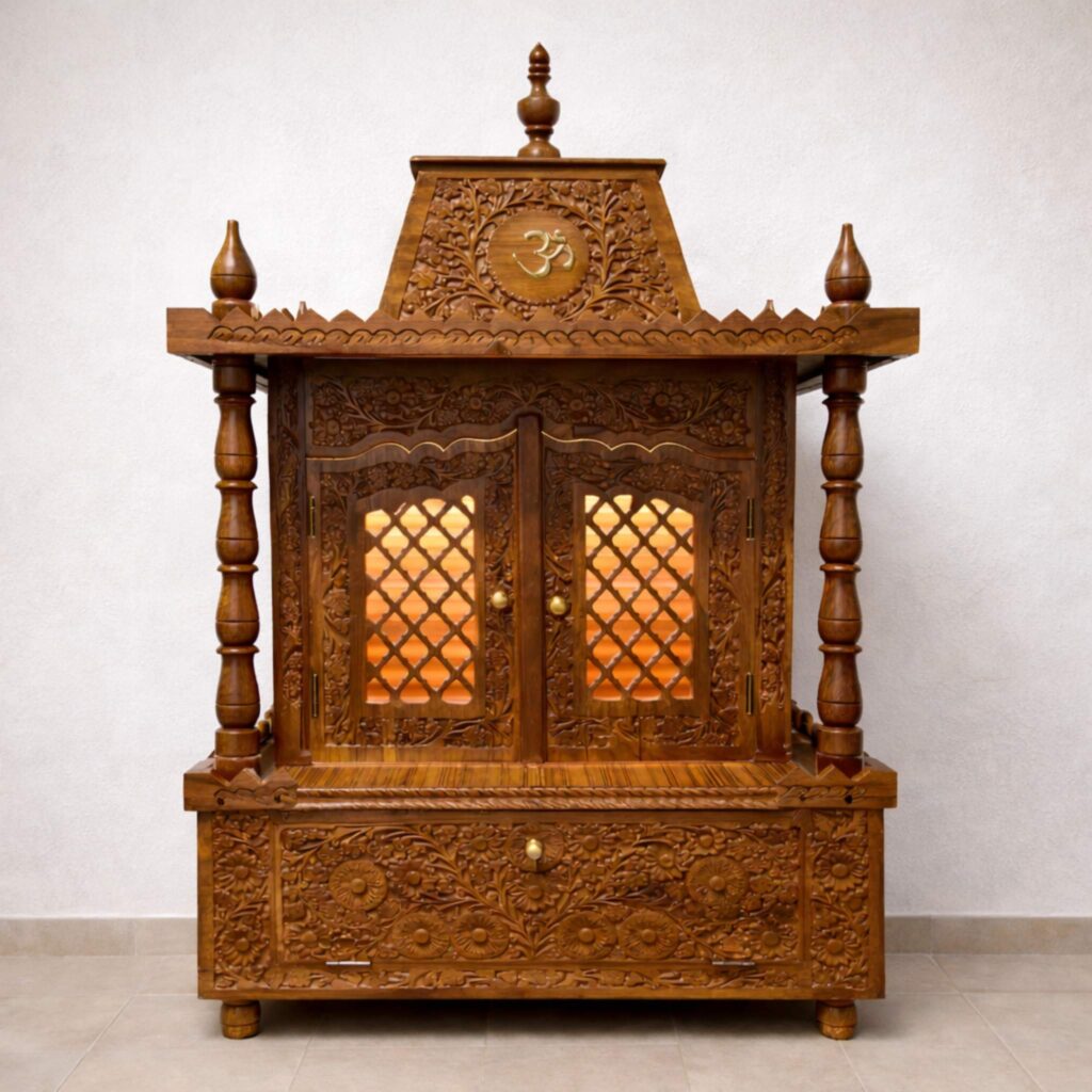 Small Home Mandir in Folding Design