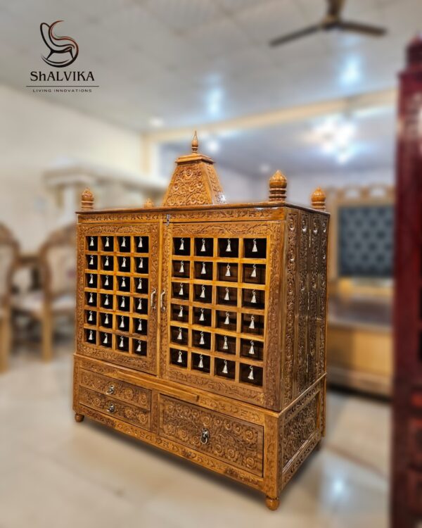 wooden mandir, wooden puja mandir, mandapam. Wooden Temple for Home