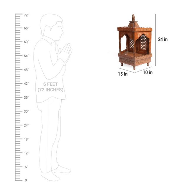 Wooden Temple for home.
