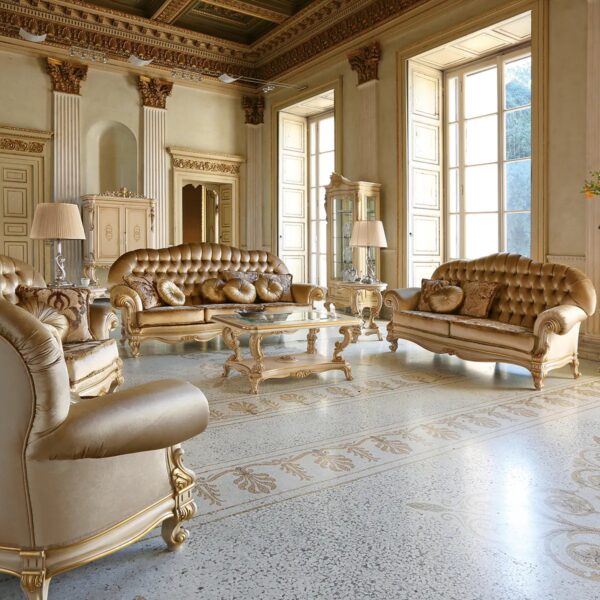 Wooden Royal Sofa set Design Luxury Furniture by Shalvika Living Innovtions