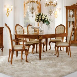Wooden Handmade design dining table set Luxury Furniture by shalvika living innovations