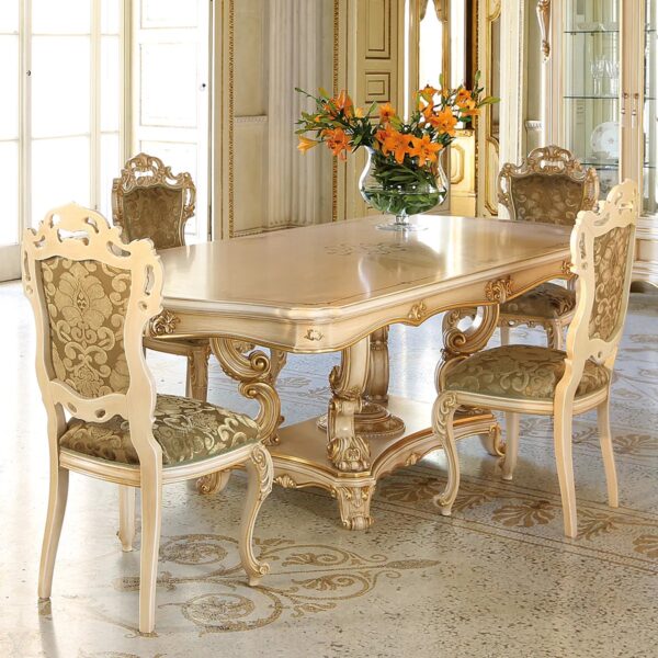Wooden Royal Handcarved Dining table set Luxury Furniture by shalvika living innovations