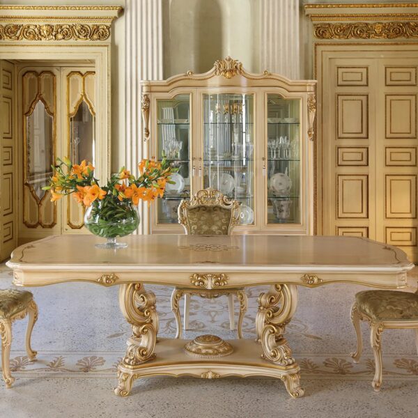 Wooden Royal Handcarved Dining table set Luxury Furniture by shalvika living innovations