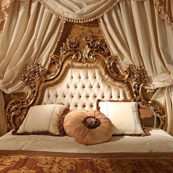 Wooden Royal Handcarved Teak Wood Bed Luxury furniture