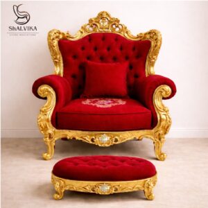 Wooden Guruji Chair in Royal Finish