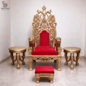 Wooden Guruji Singhasan Chair