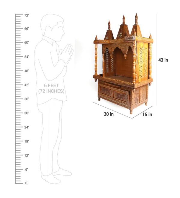 Wooden Temple for home.
