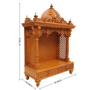 Wooden Pooja Mandir Design