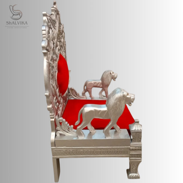 Guru Ji Chair with Canopy in Premium Teak Wood
