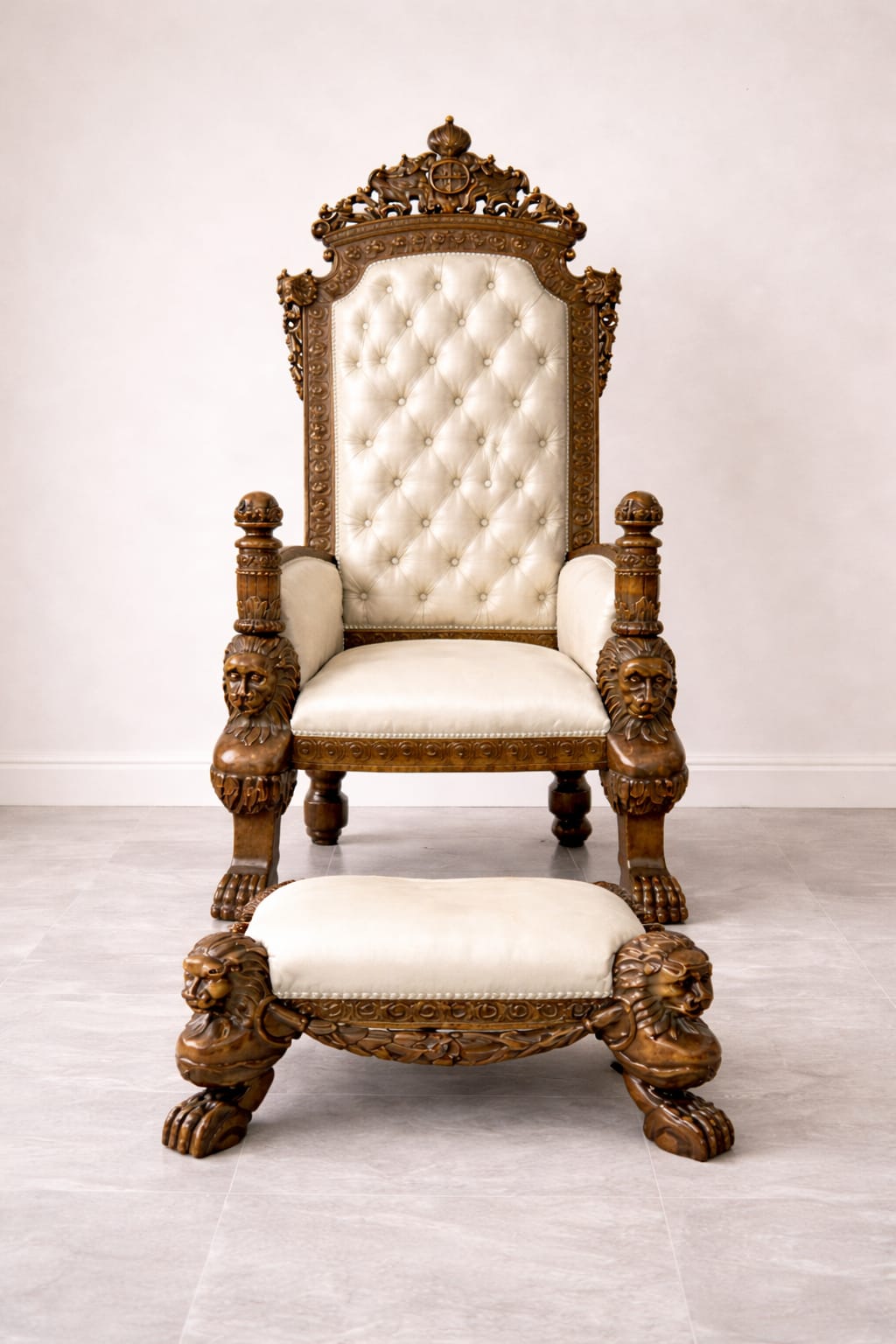 Handcrafted Teak Wood Guruji Chair - Image 2