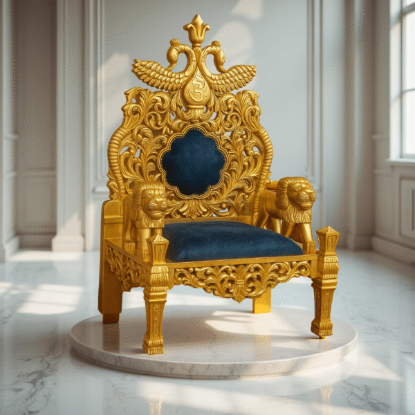 Wooden luxury design guruji chair