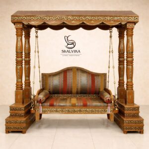 Wooden Swing for Home Decor with Pure Brass Chain