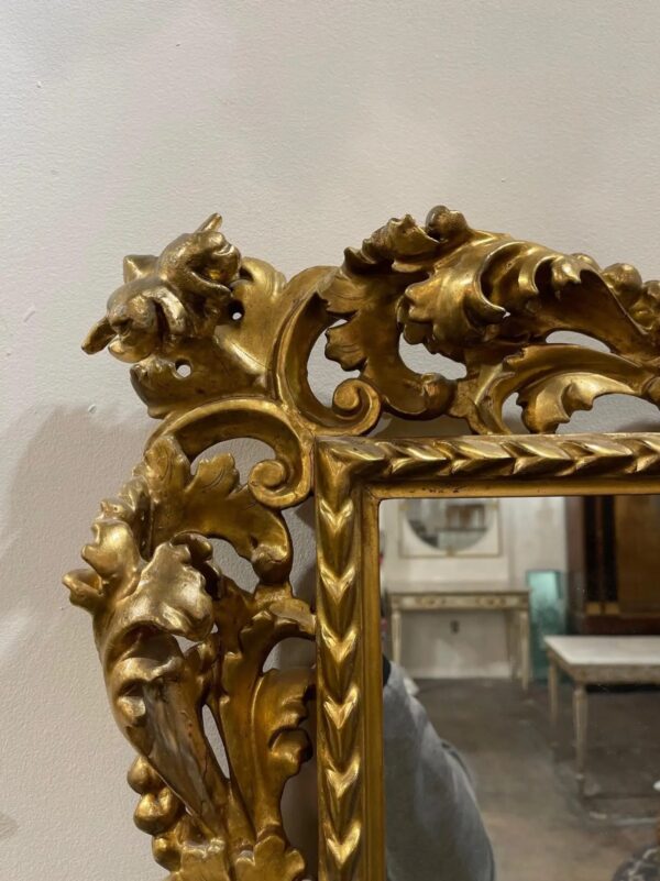 wooden wall mirror