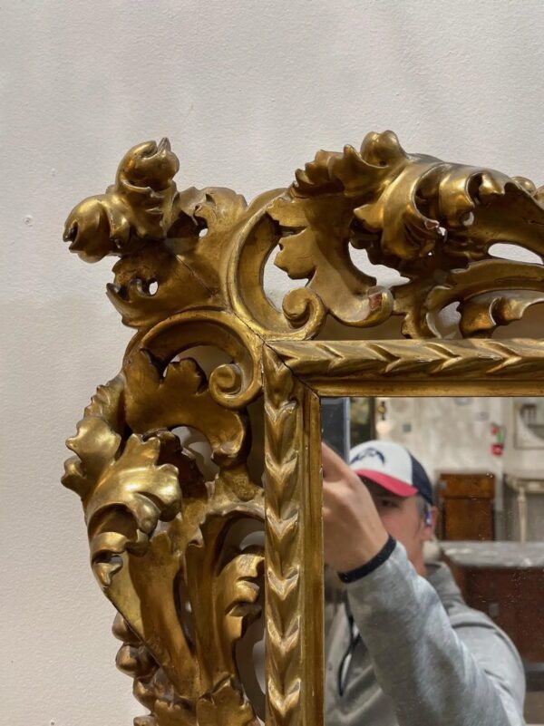 wooden wall mirror