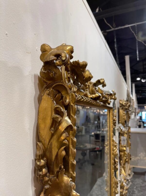 wooden wall mirror