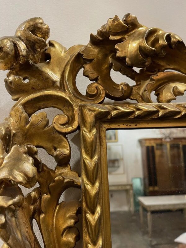 wooden wall mirror