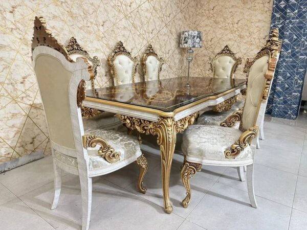 Wooden Royal Dining Table set