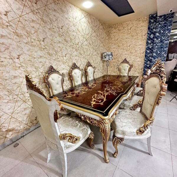 Wooden Royal Dining Table set