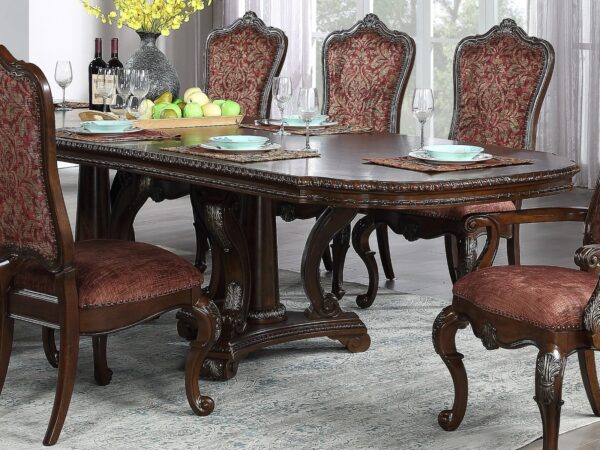 Wooden handmade design dining table set