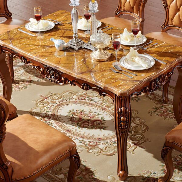 Wooden Handmade design dining set - Image 5