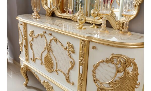 Wooden royal dining table set design - Image 5