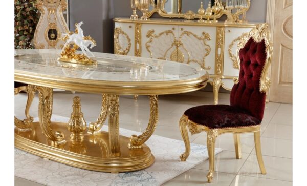 Wooden royal dining table set design - Image 4