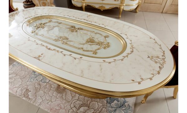 Wooden royal dining table set design - Image 2