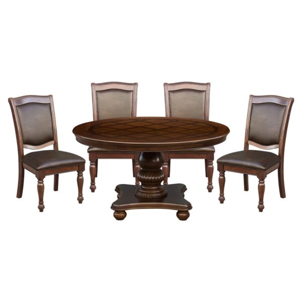 Wooden handmade designer dining table set by shalvika living innovations