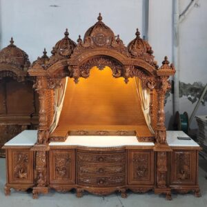 Teak Wooden handcrafted large size temple swaminarayan mandir