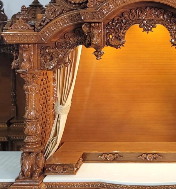 Teak Wooden handcrafted large size temple swaminarayan mandir