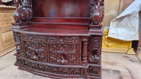 Large Wooden Handmade Designer Puja Ghar