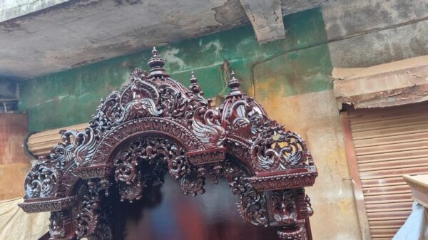 Large Wooden Handmade Designer Puja Ghar