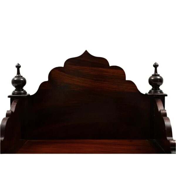 Sheesham Wooden Designer Puja Chowki - Image 3