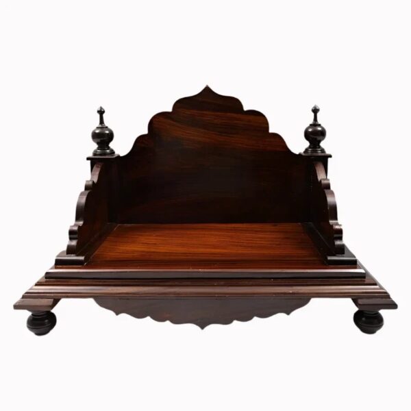 Sheesham Wooden Designer Puja Chowki - Image 5